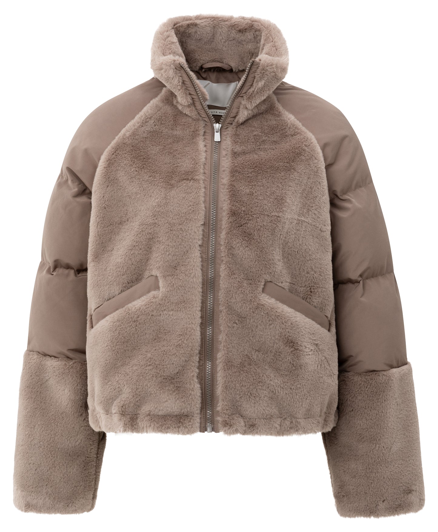 Faux Fur Jacket with Padded Ny (Yaya)
