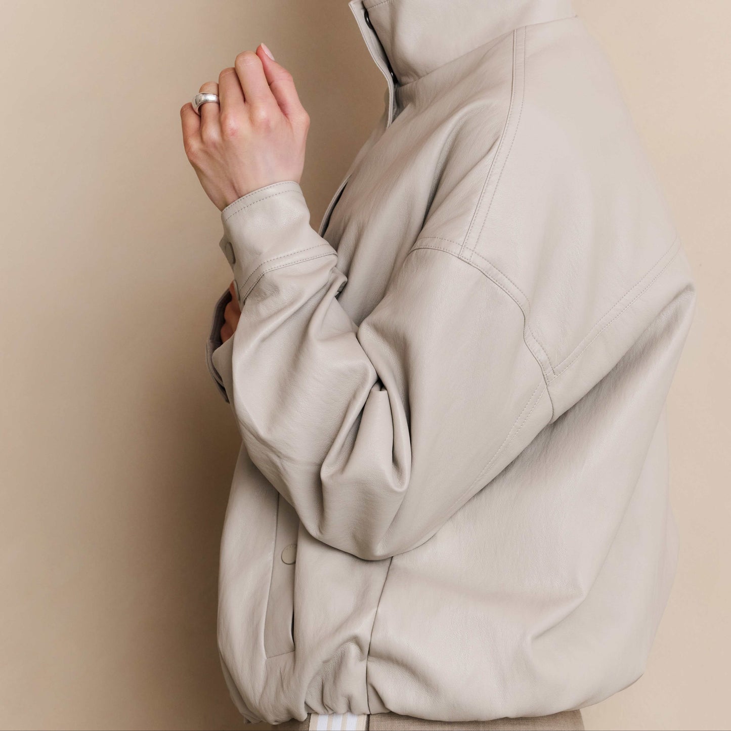 Faux Leather Jacket With Baloo (Yaya)