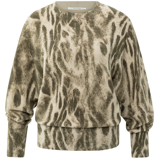 Sweater With Allover Print (Yaya)