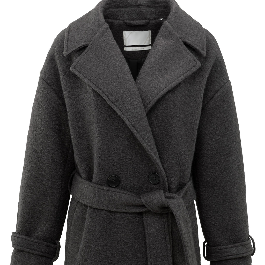 Boucle Long Length Coat (Yaya)