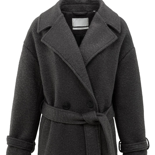 Boucle Long Length Coat (Yaya)