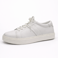 White Leather Lace Up Sneaker (Calvin Klein)