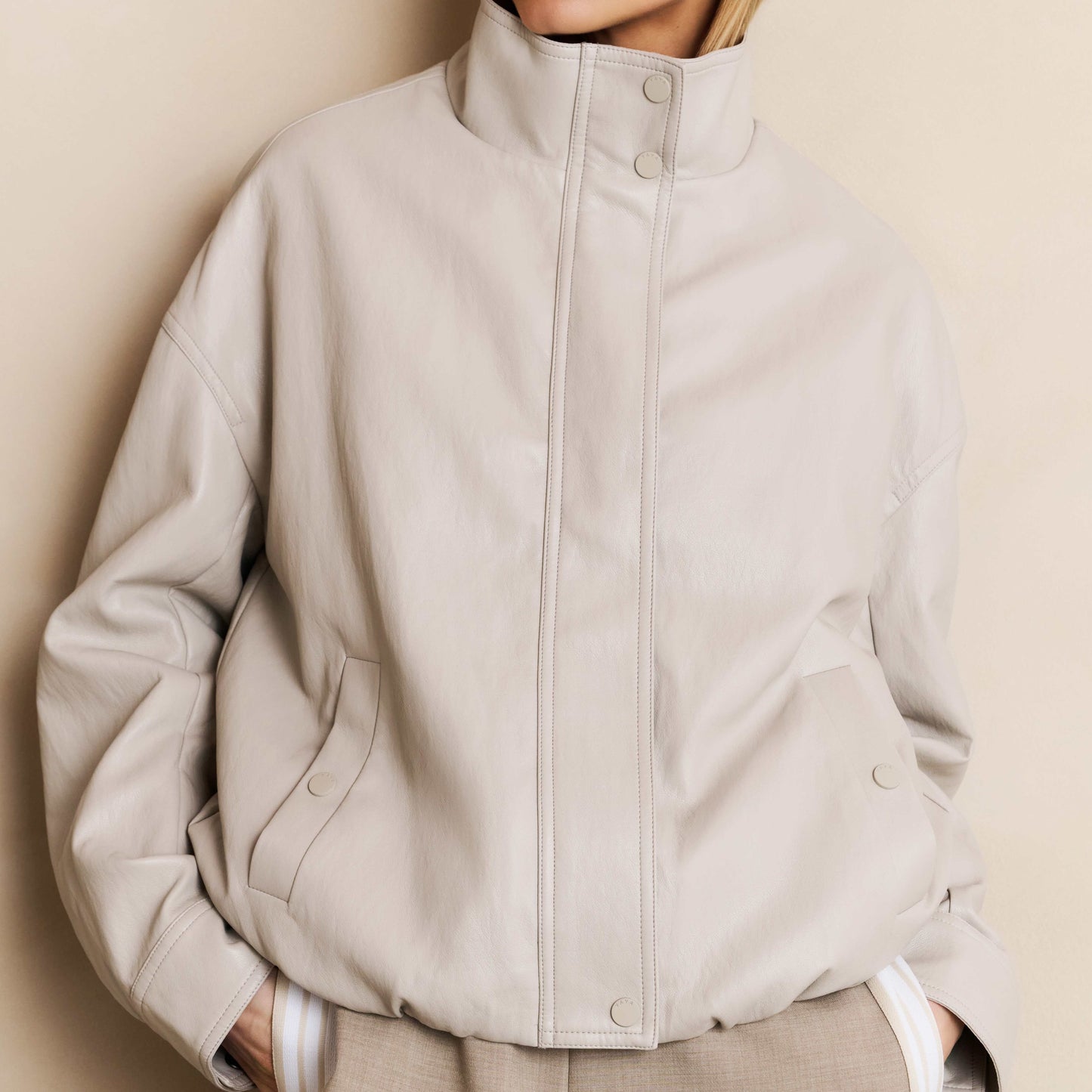 Faux Leather Jacket With Baloo (Yaya)