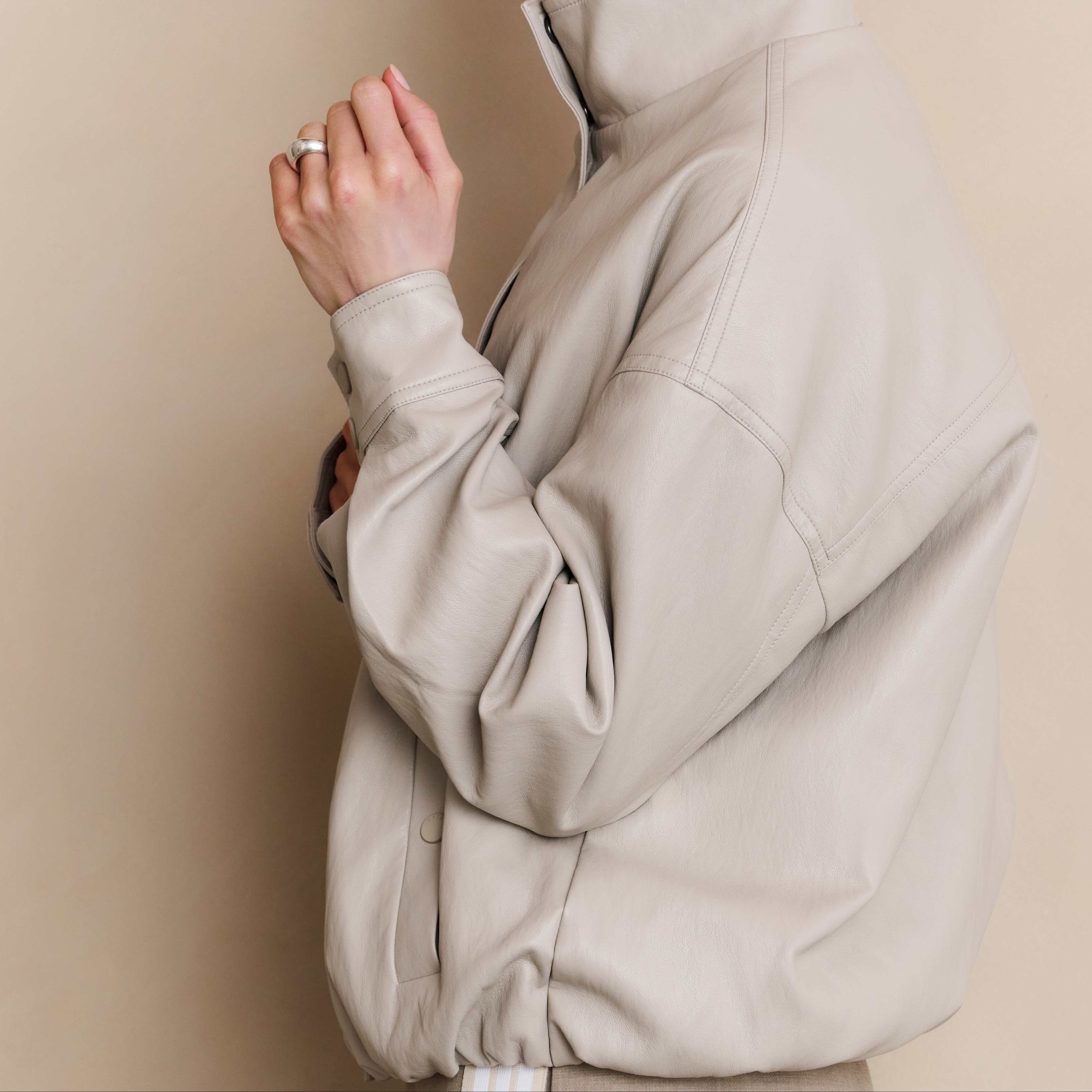 Faux Leather Jacket With Baloo (Yaya)