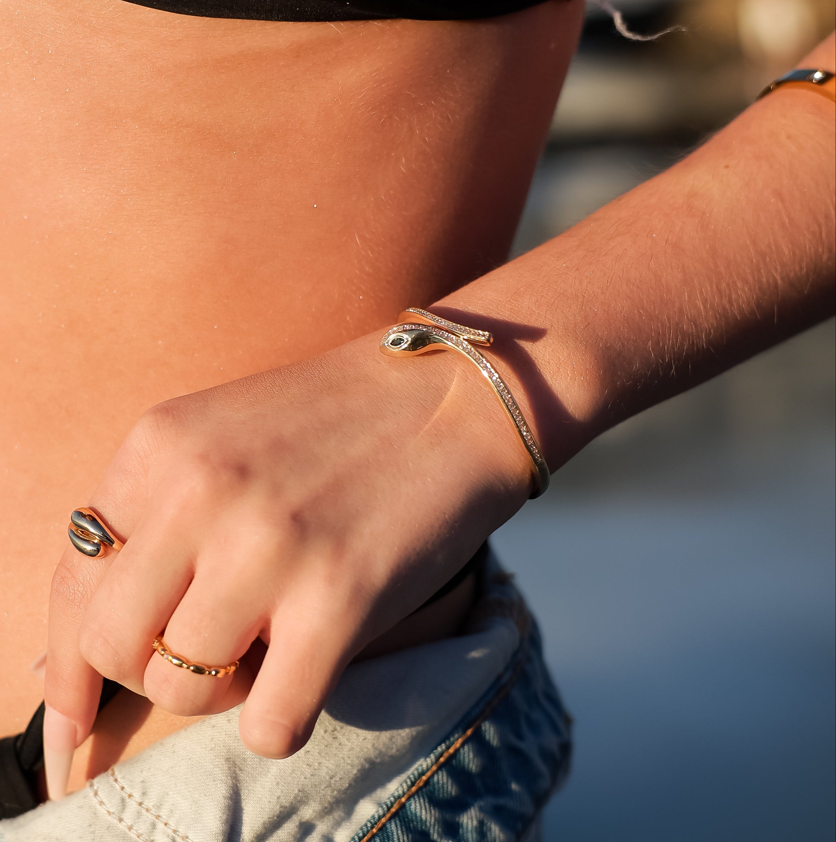 Snake Bracelet Gold (Gizelle)