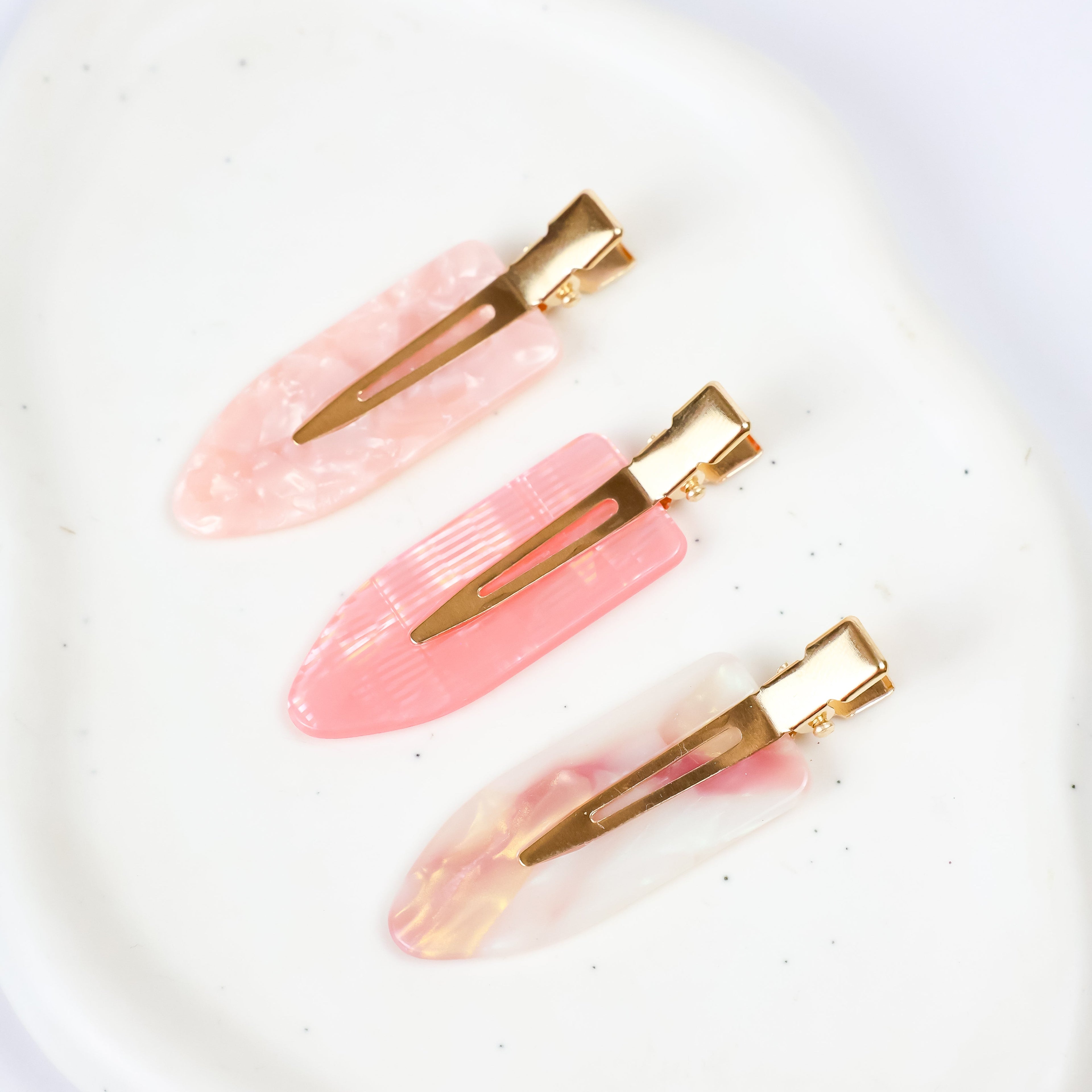 3pc Colored Clips Assorted (Gizelle)