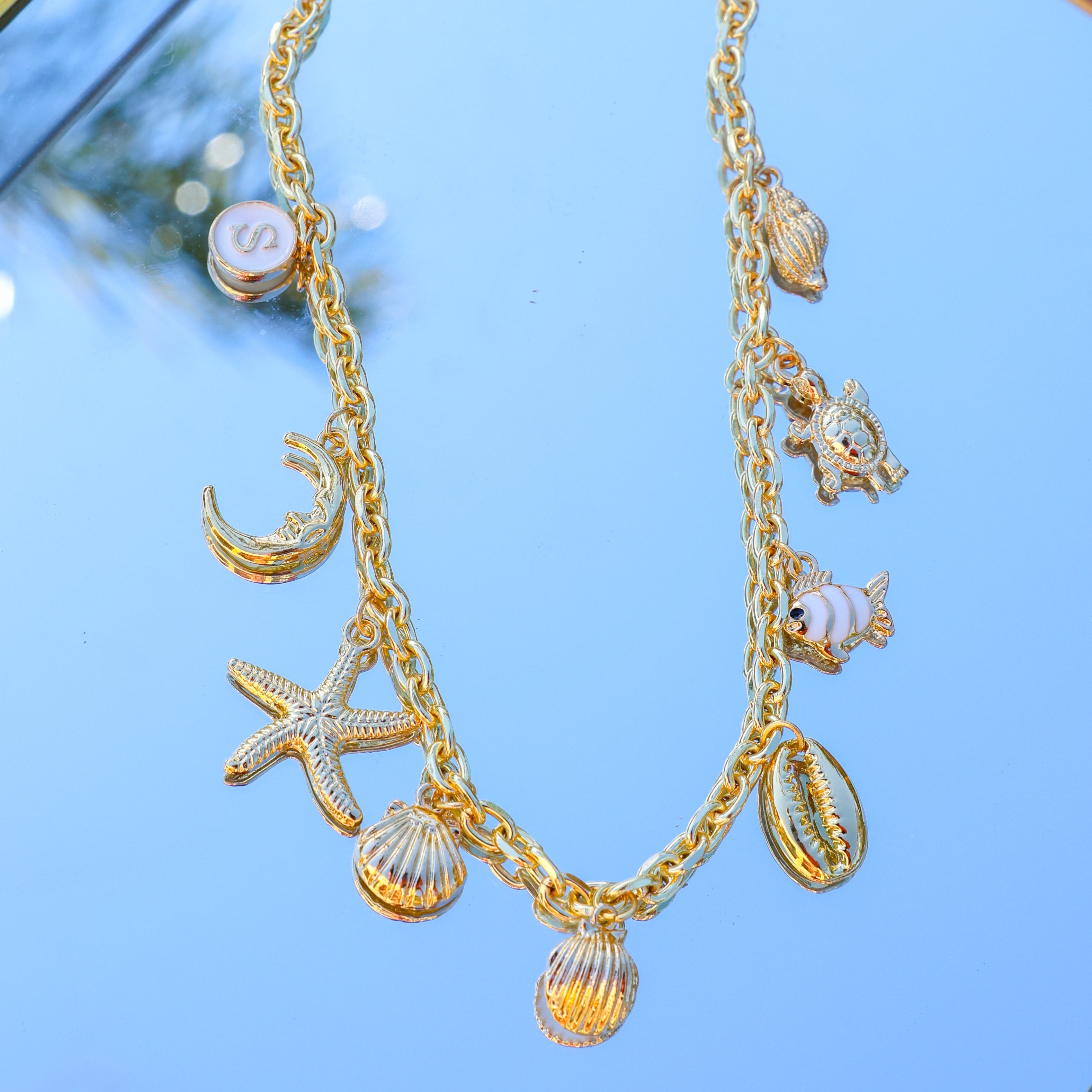 Ocean Charm Necklace (Gizelle)