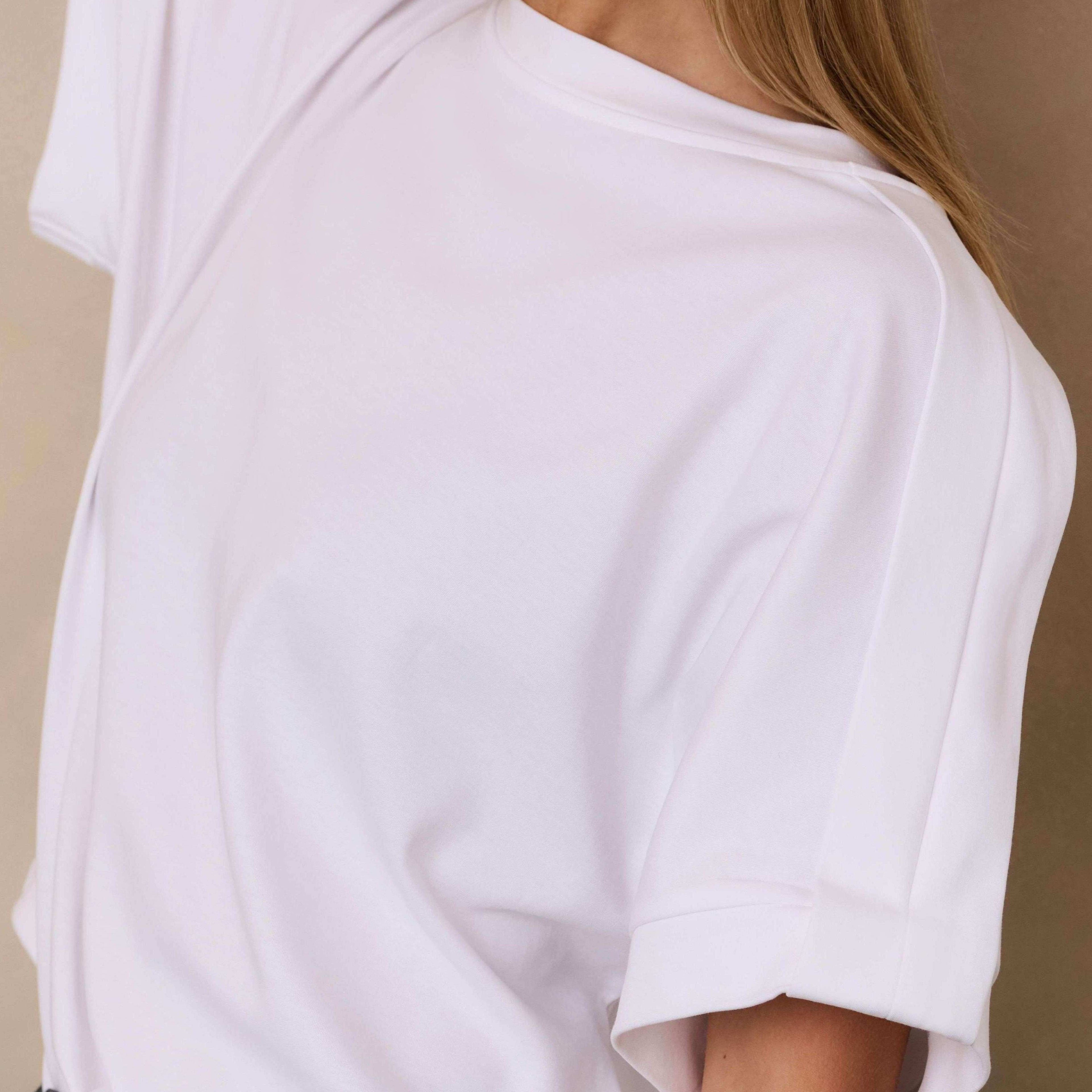 Jersey Top with Folded Detail (Yaya)