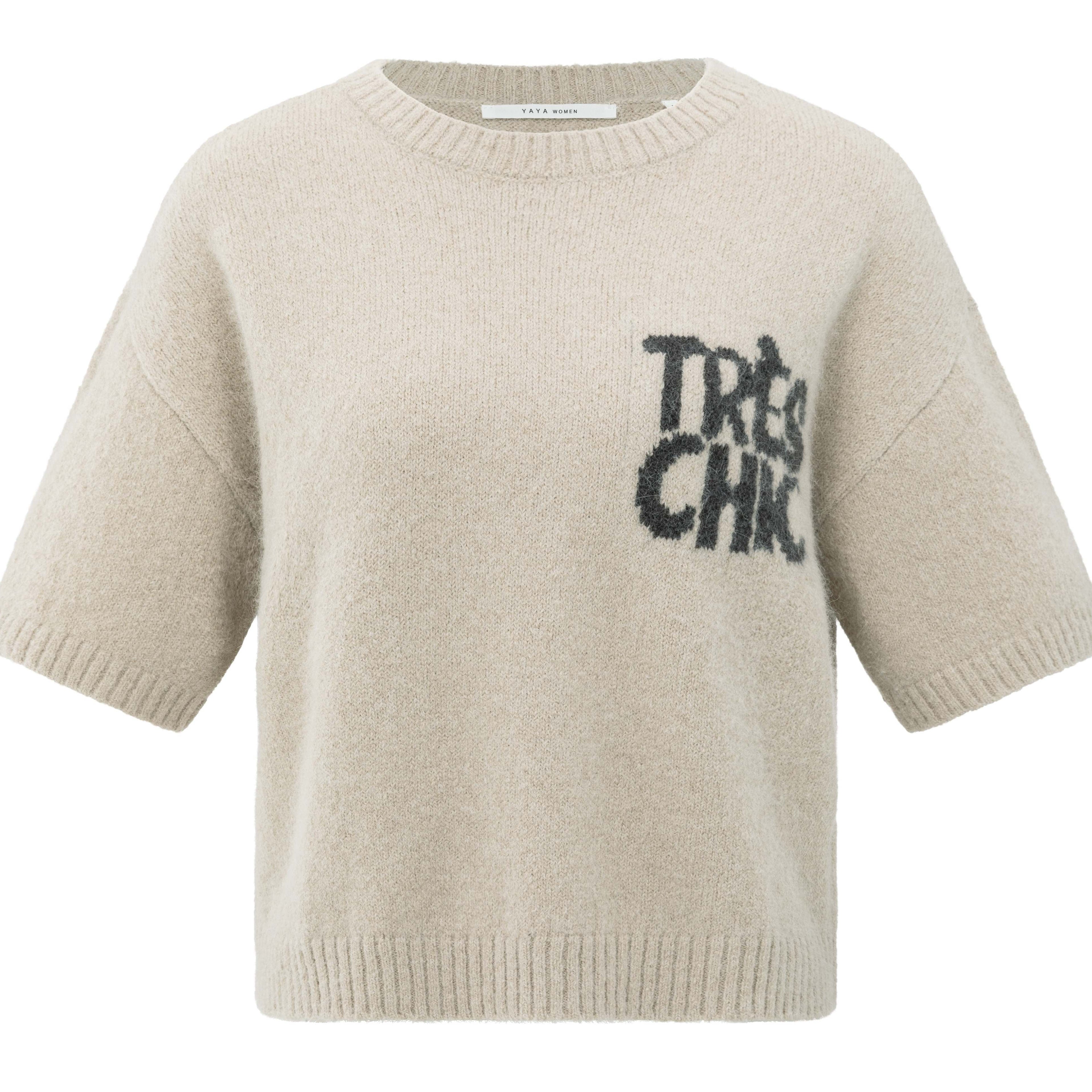 Short Sleeve Sweater with Art (Yaya)