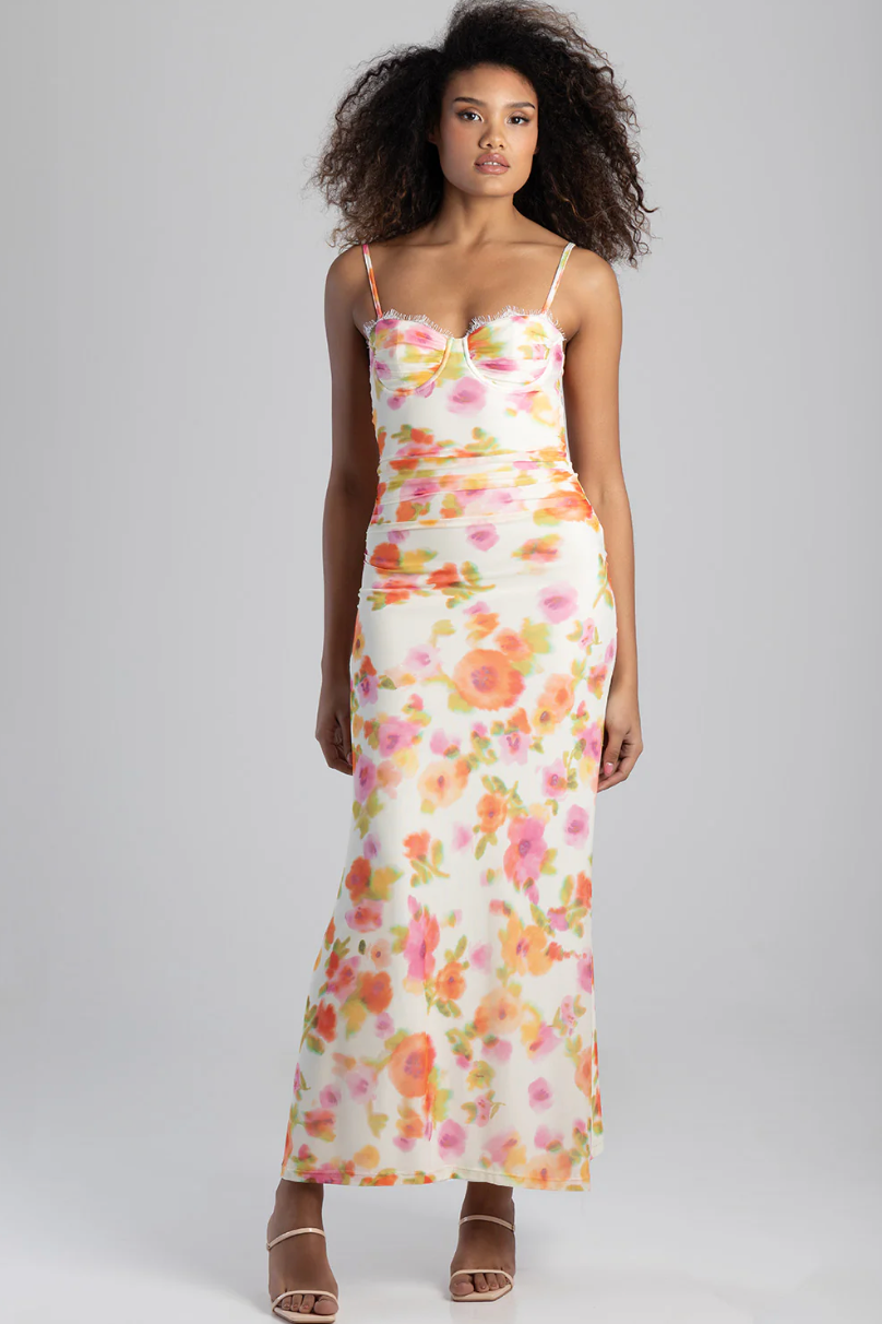 Floral Underwire Maxi Dress (Sissy Boy)