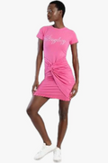 Pink Wrap Mini Dress (Sissy Boy)