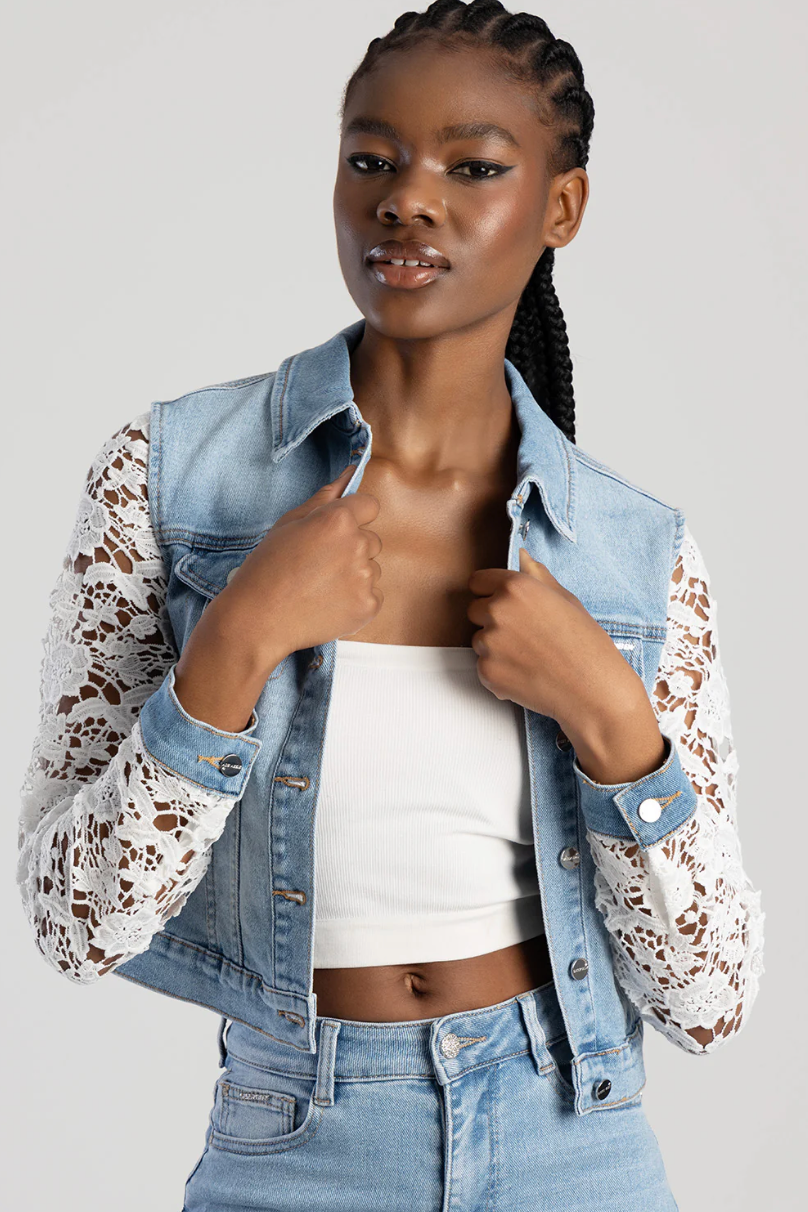 Crochet Denim Jacket (Sissy Boy)