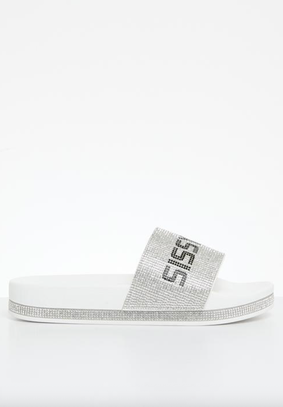 White Sequin Slide (Sissy Boy)