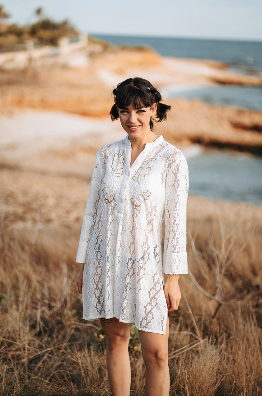 Kurta Dress White (Isla Bonita)