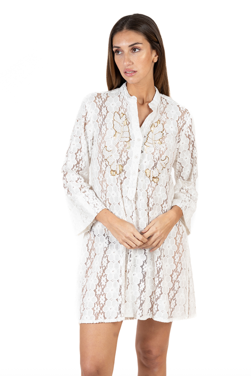 Kurta Dress White (Isla Bonita)