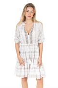 Vested Dress White (Isla Bonita)