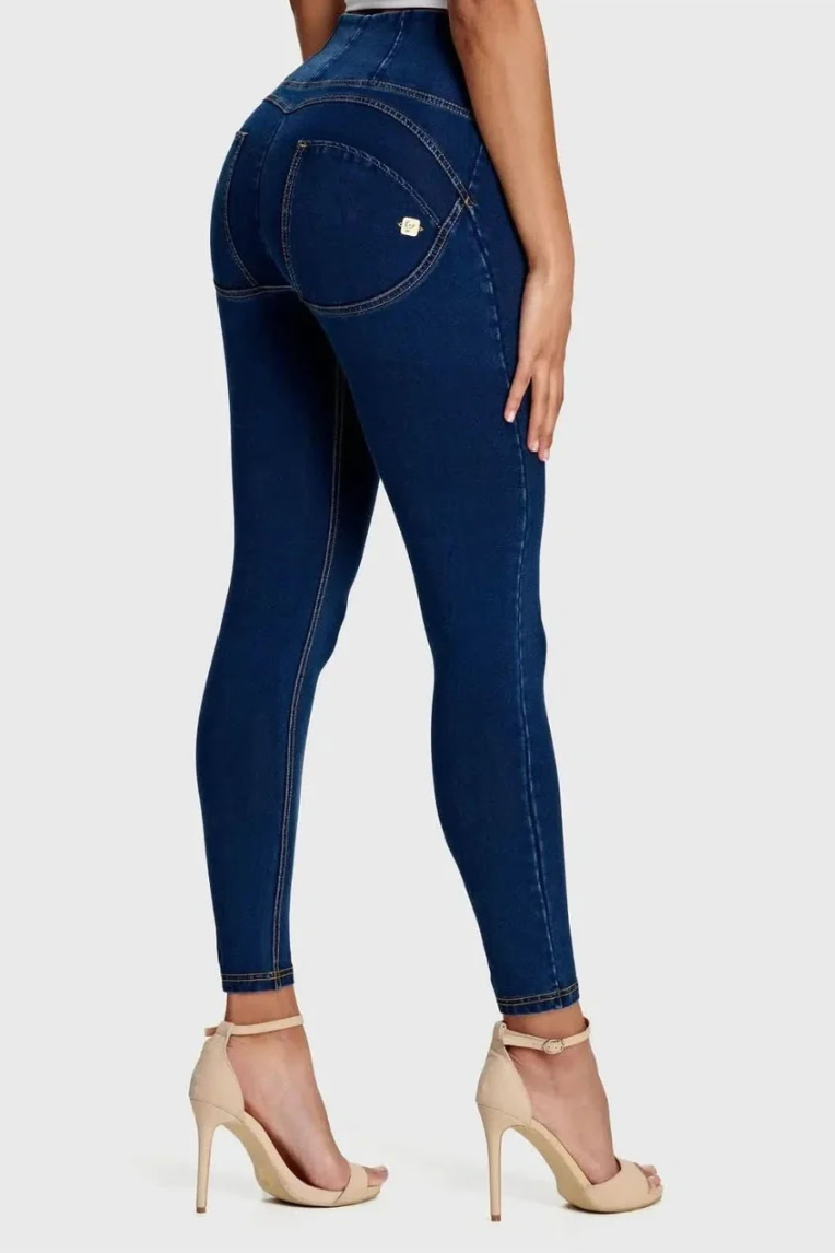 WR.UP Skinny High Waist Dark Blue With seams (Freddy)