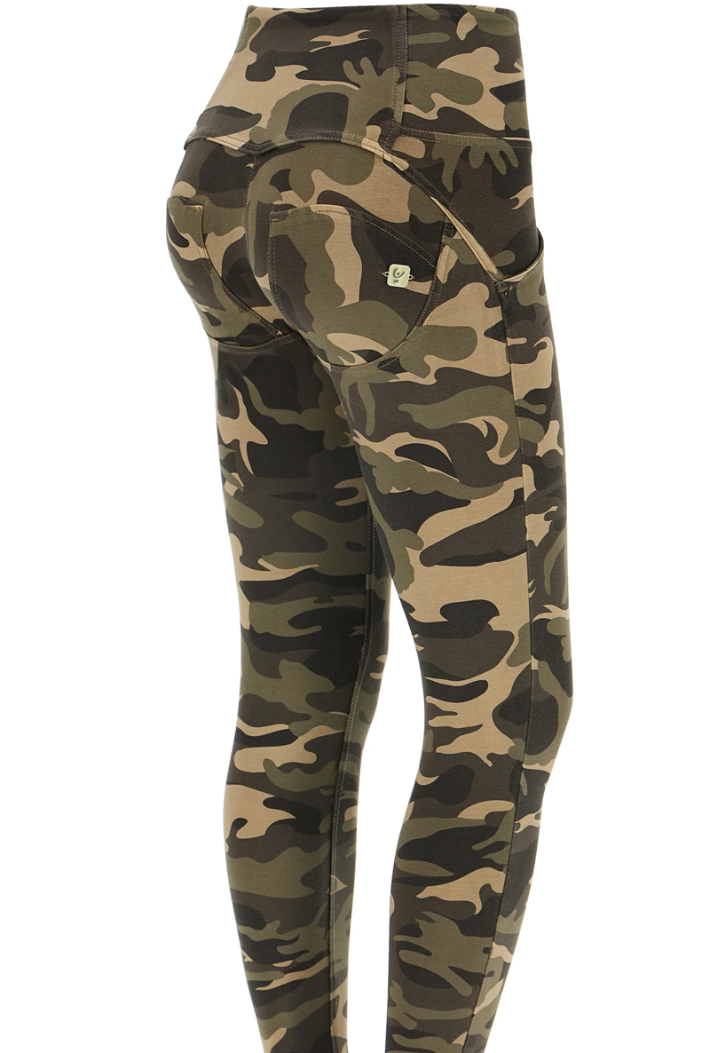 WR.UP Skinny Button High Waist Camouflage (Freddy)