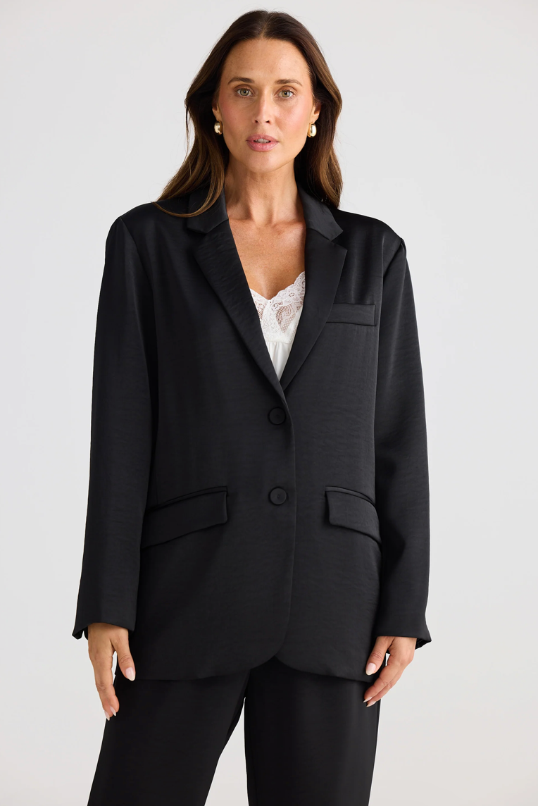 Astrid Black Blazer (Brave + True)