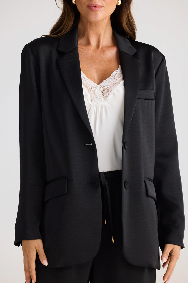 Astrid Black Blazer (Brave + True)