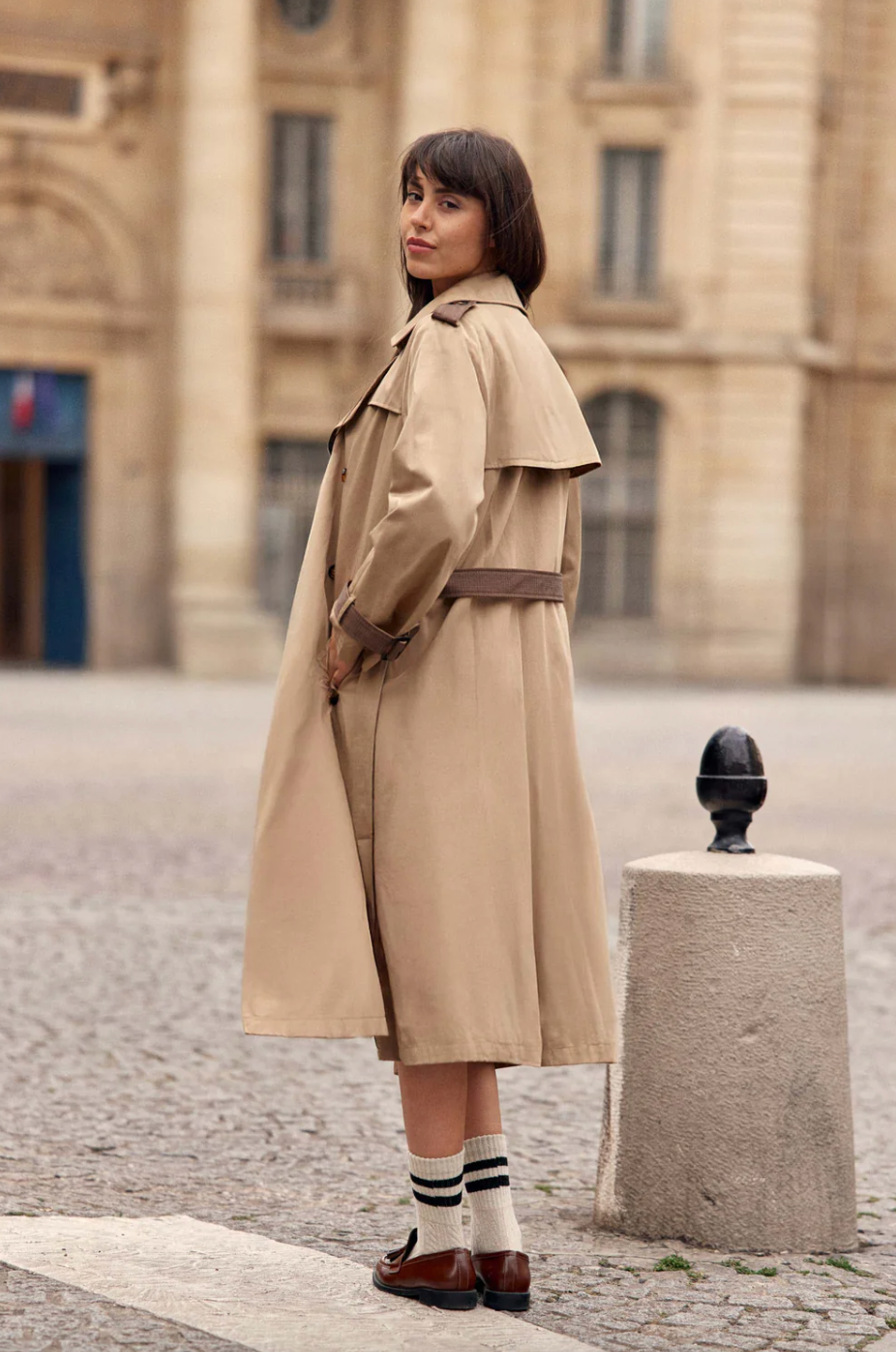 Farago Trench Coat Camel (La Petite)