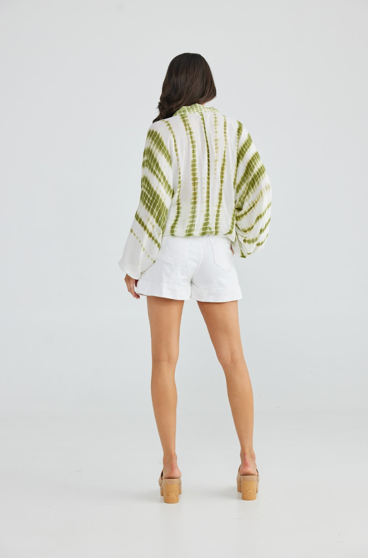 Hazel Shirt Olive Tie Dye (Talisman)