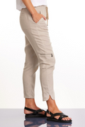 Linen Cargo Pants Stone (Sirocco)