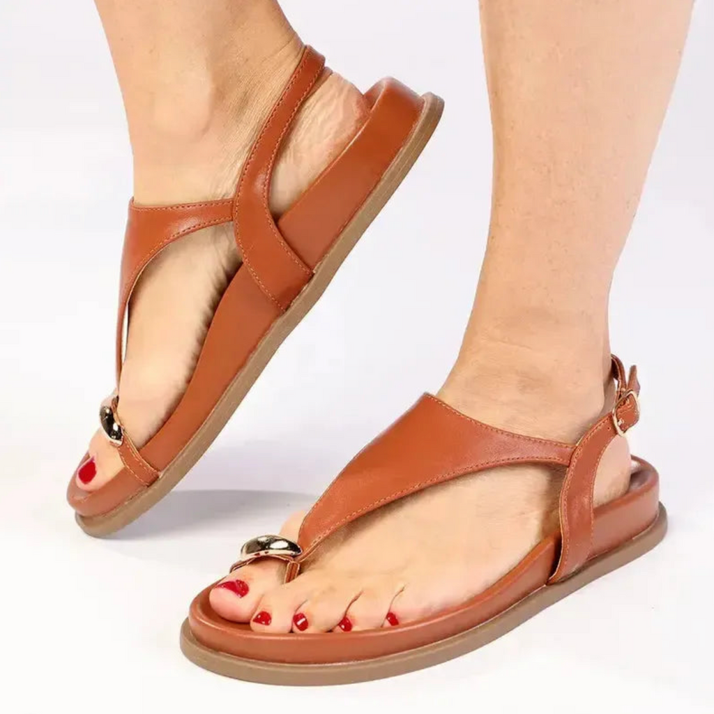 Millie Trimmed Sandal Tan (Madison)