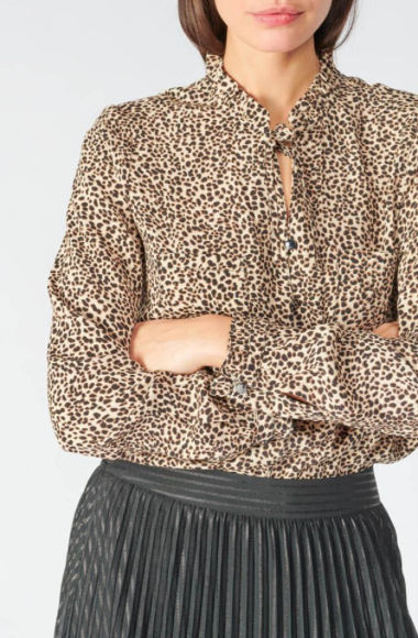 Susan Leopard Blouse (Le Temp Des Perises)