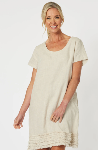 Ruffle Linen Dress (Gordon Smith)