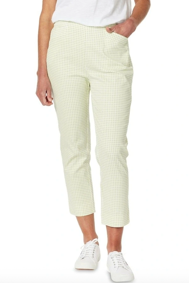 Carter Checkered Pants Celery (Gordon Smith)