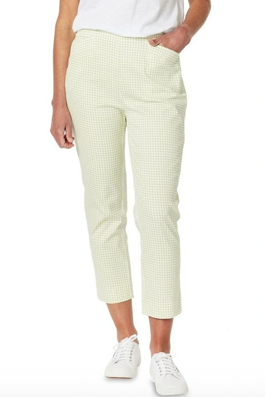 Carter Checkered Pants Celery (Gordon Smith)