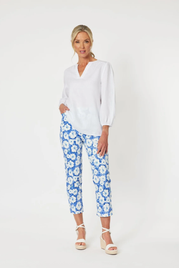 Flowers For Me Pants Blue (Gordon Smith)