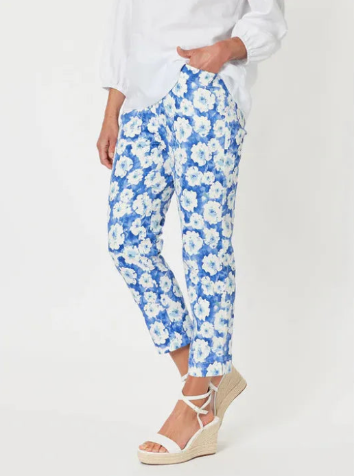 Flowers For Me Pants Blue (Gordon Smith)