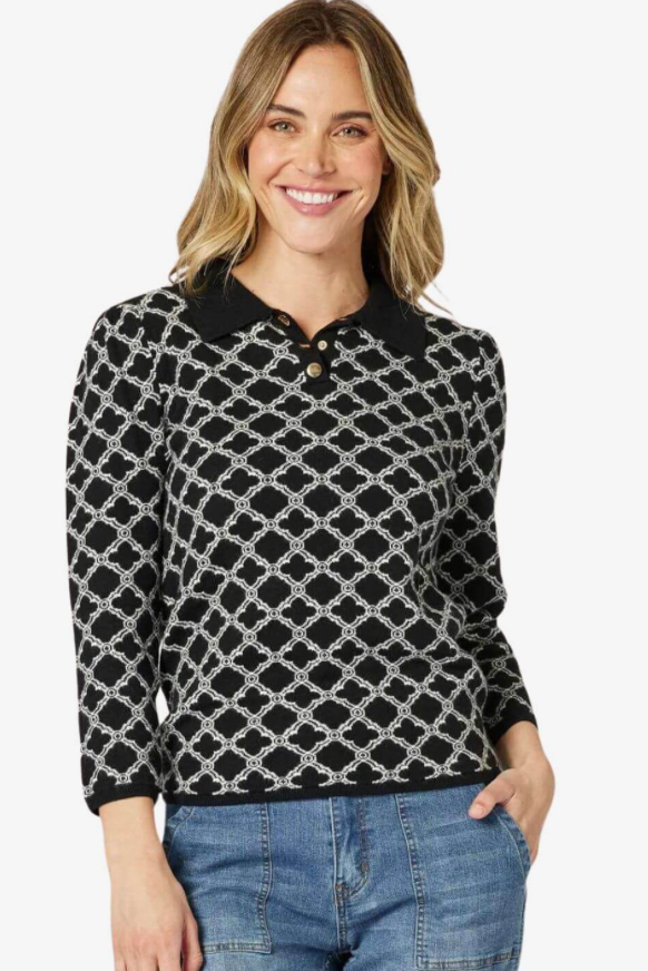 Clover Jumper Black (Gordon Smith)