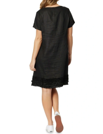 Ruffle Dress Black (Gordon Smith)