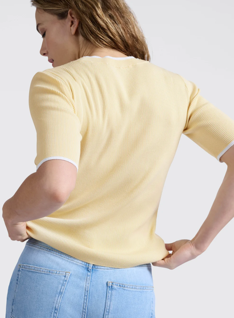 Ribbed Top Half Sleeves (Yaya)