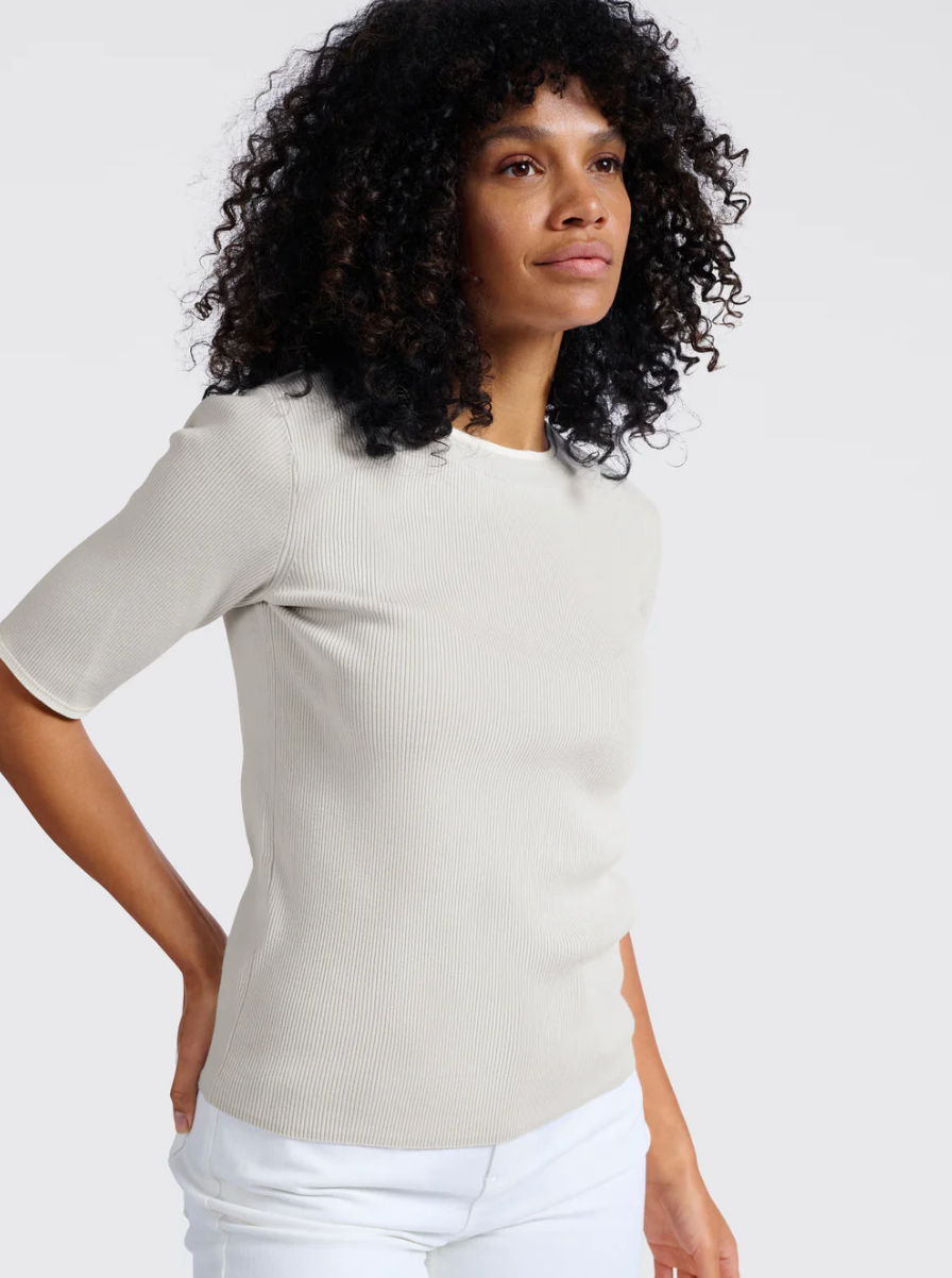 Ribbed Top Half Sleeves (Yaya)