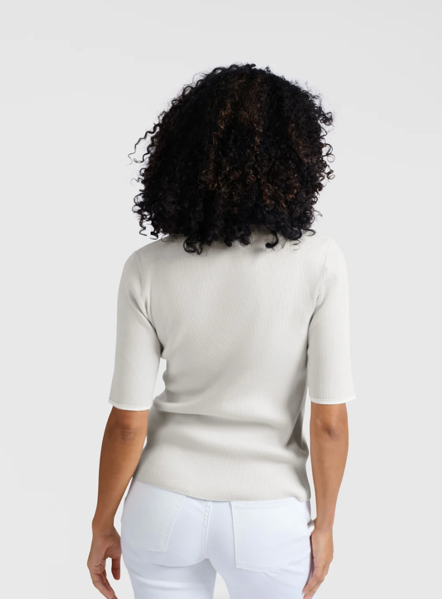 Ribbed Top Half Sleeves (Yaya)