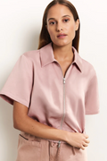 Satin Zip Short Sleeve (Yaya)