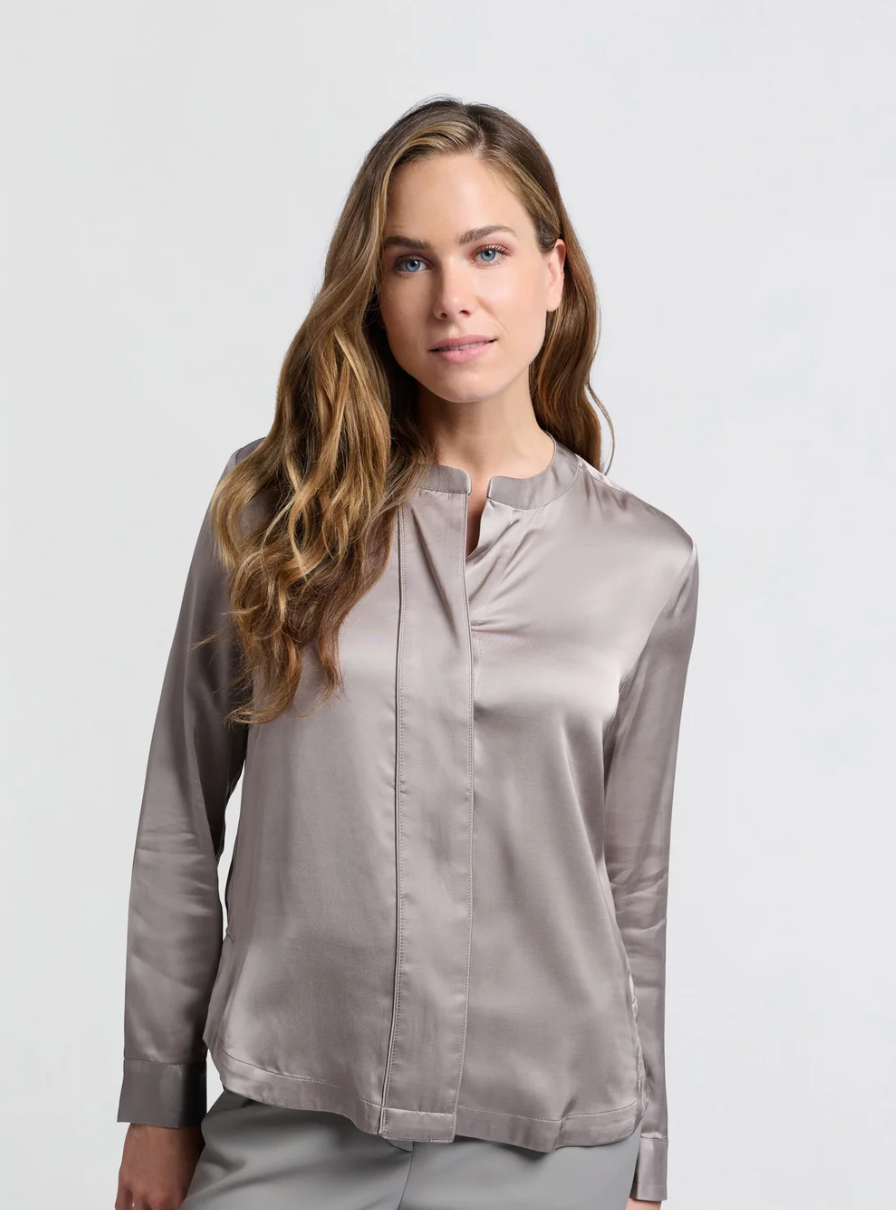Satin Button Blouse (Yaya)