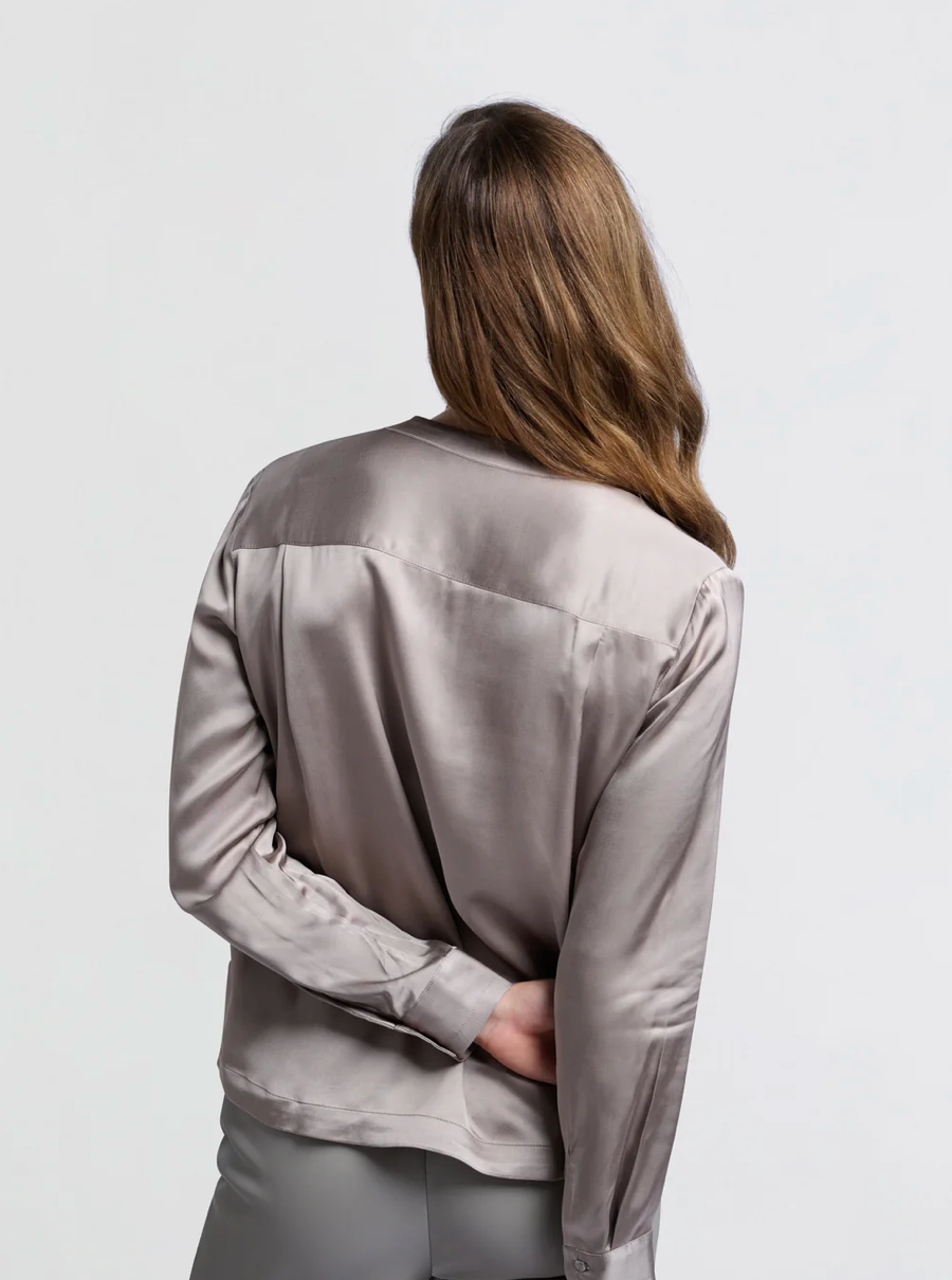 Satin Button Blouse (Yaya)