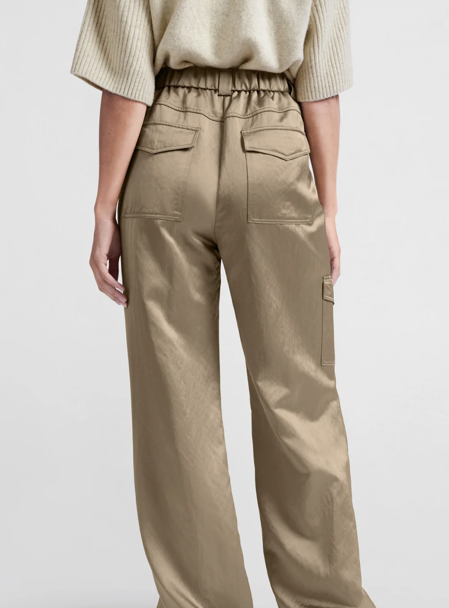 Satin Cargo Trousers (Yaya)