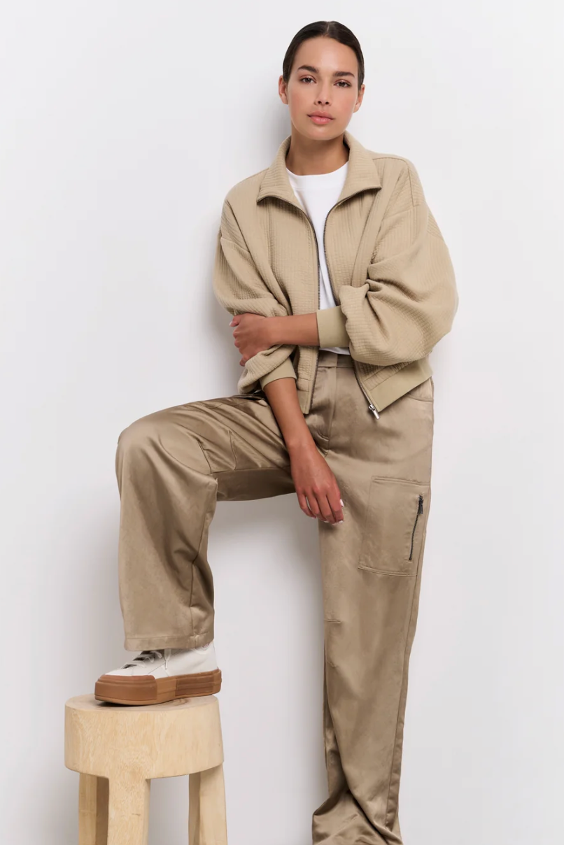 Satin Cargo Trousers (Yaya)