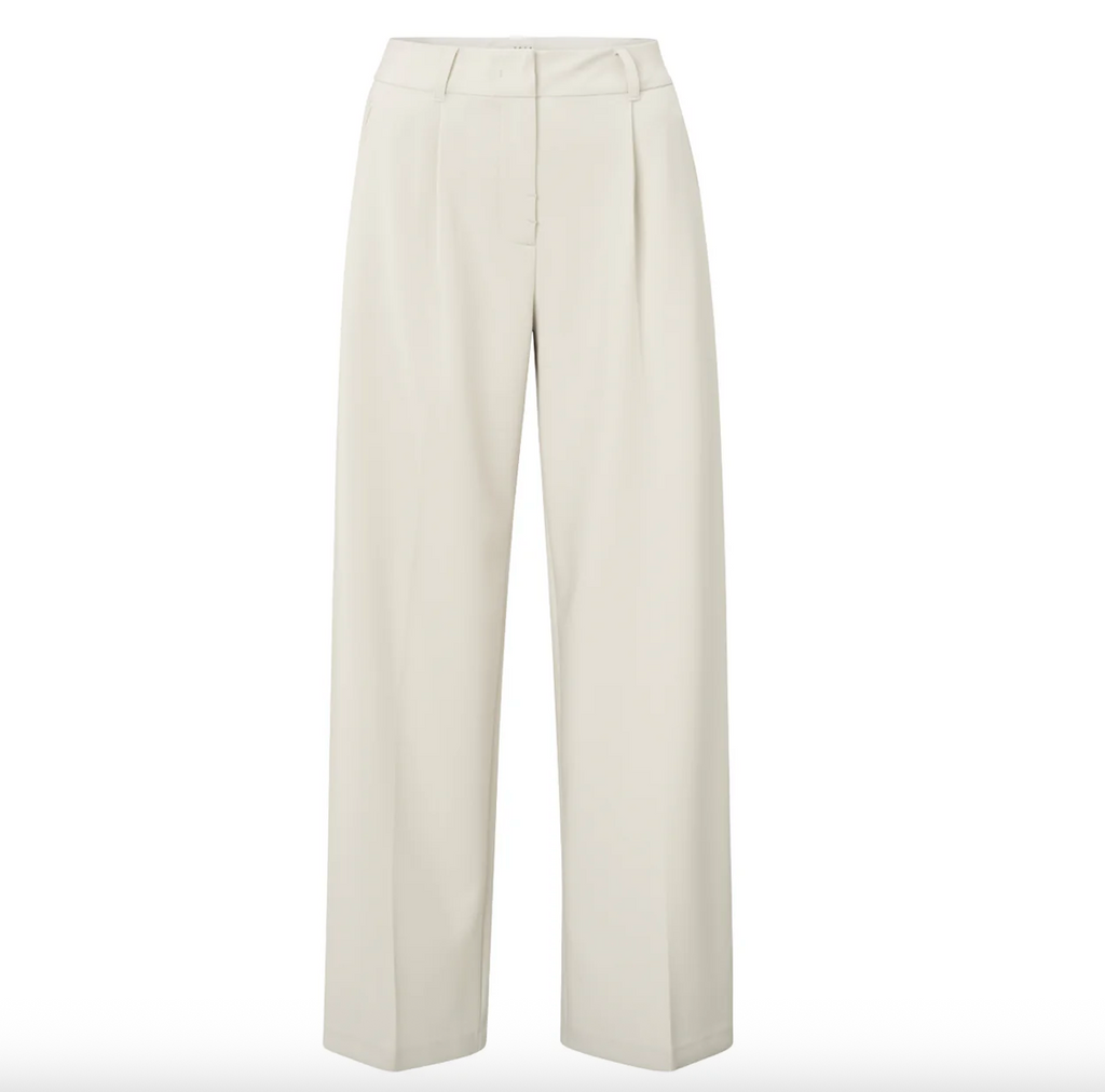 Woven Wide Leg Trousers With Contrast Tape (Yaya)