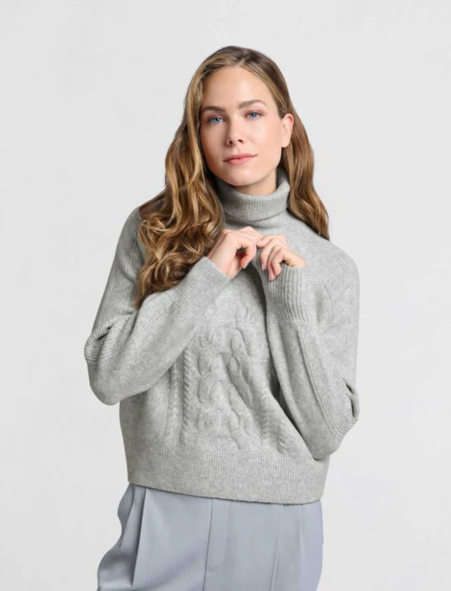 Turtleneck Cable Sweater (Yaya)