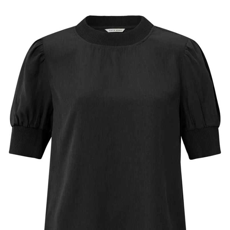 Crewneck Puff Sleeve Top (Yaya)