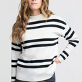 Turtleneck Stripe Sweater (Yaya)