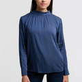 Satin Turtleneck Blouse (Yaya)