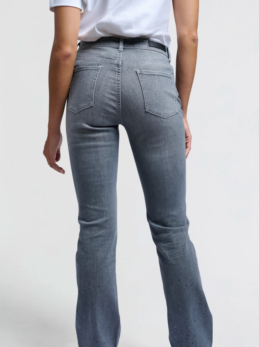 Rhinestone Flared Jeans (Yaya)